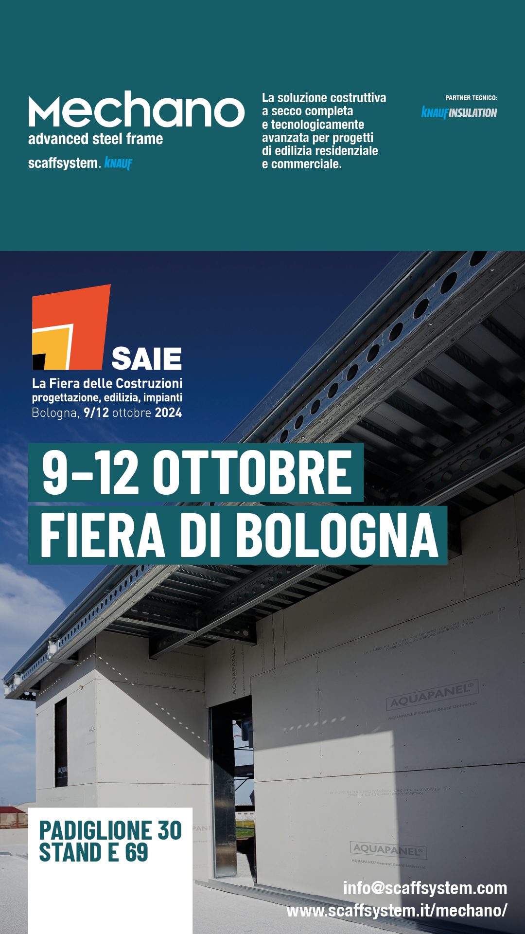 MECHANO, IL SISTEMA INTEGRATO PER L’EDILIZIA MODERNA. VIENI A SCOPRIRLO AL SAIE DI BOLOGNA DAL 9 AL 12 OTTOBRE